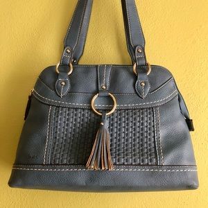 BOC Born Concept Satchel Blue Handbag Purse